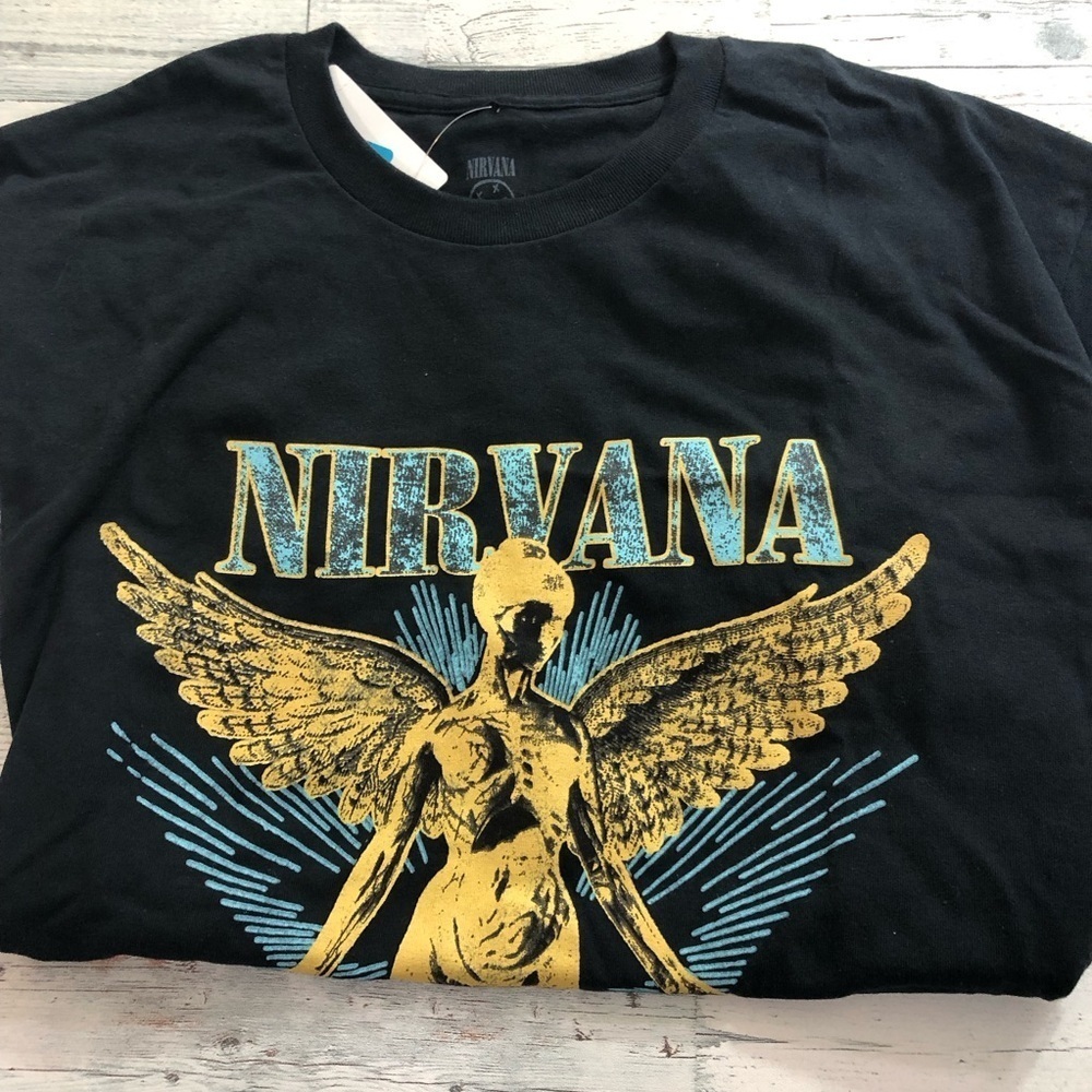 NIRVANA Black Band Tee - Picture 6 of 7